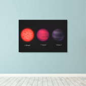 Braune Zwerge, wie sie von einem Interstellar-Reis Leinwanddruck (Insitu (Holzboden))