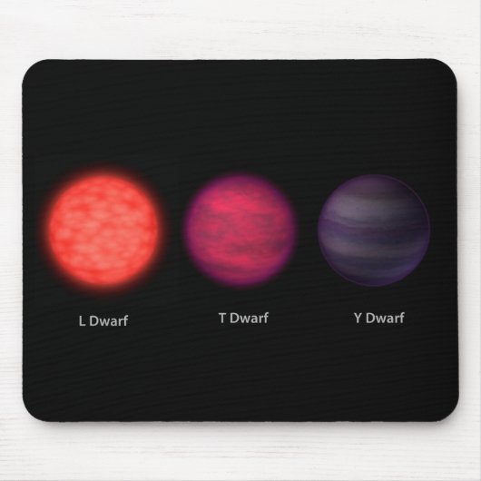 Braune Zwerge, wie sie von einem Interstellar-Reis Mousepad (Vorne)