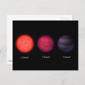 Braune Zwerge, wie sie von einem Interstellar-Reis Postkarte (Vorne/Hinten)