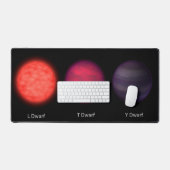 Braune Zwerge, wie sie von einem Interstellar-Reis Schreibtischunterlage (Tastatur & Maus)