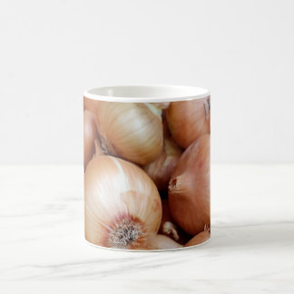 Braune Zwiebeln Küchenbecher Kaffeetasse