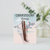 Brauneck Bayern, Deutschland Skiposter Postkarte (Stehend Vorderseite)