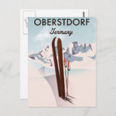 Brauneck Bayern, Deutschland Skiposter Postkarte (Vorne/Hinten)