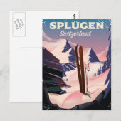 Brauneck Bayern, Deutschland Skiposter Postkarte (Vorne/Hinten)