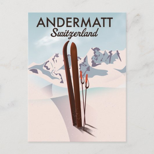 Brauneck Bayern, Deutschland Skiposter Postkarte (Vorderseite)