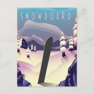 Brauneck Bayern, Deutschland Skiposter Postkarte