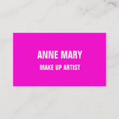 Bräunen Sie kunstvoll-rosa-farbene Salons Visitenkarte (Vorderseite)