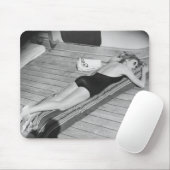 Bräunende Frau Sun Mousepad (Mit Mouse)