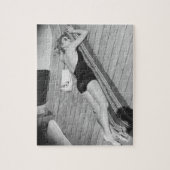 Bräunende Frau Sun Puzzle (Vertikal)