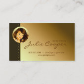Bräunende Visitenkarte-Goldfrauen-Dunkelheit Visitenkarte (Rückseite)