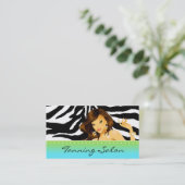 Bräunende Visitenkarte Zera blaue (Stehend Vorderseite)