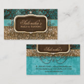 Bräunender Leuchter-wirklicher Anwesen-Agent D der Visitenkarte (Vorne/Hinten)