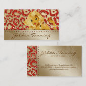 Bräunendes Visitenkarte-blondes Visitenkarte (Vorne/Hinten)