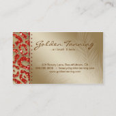 Bräunendes Visitenkarte-blondes Visitenkarte (Rückseite)