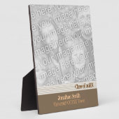 Brauner Abschluss Fotoplatte (Seite)