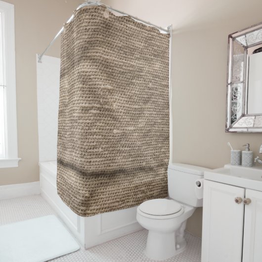 Brauner, abstrakt strukturierter Hintergrund. Duschvorhang (Beispiel)