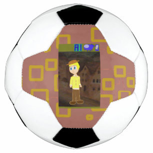 Brauner abstrakter Fußball