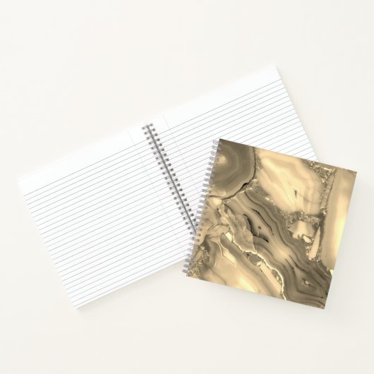Brauner Achat Notizblock (Innenseite)