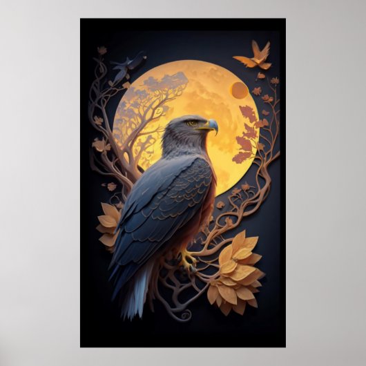 Brauner Adler Poster (Vorne)