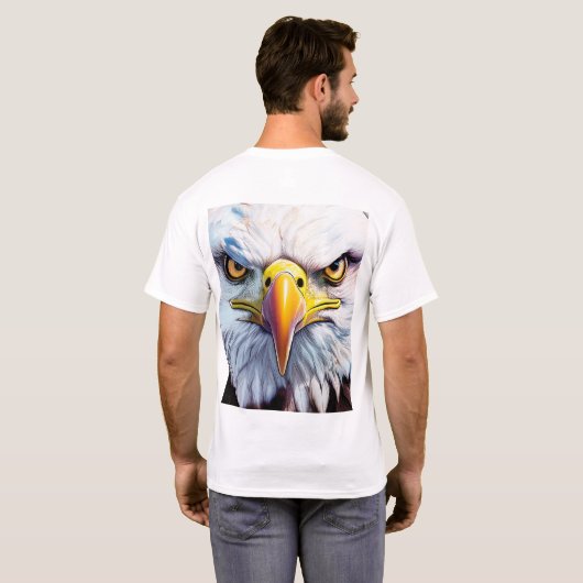 Brauner Adler T-Shirt (Schwarz voll)