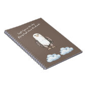 Brauner Adler Vogel Wolken Gedicht Notizblock (Rechte Seite)