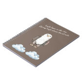 Brauner Adler Vogel Wolken Gedicht Notizblock (Linke Seite)
