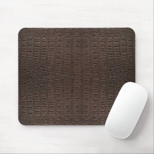 Brauner Alligator-Hautdruck Mousepad