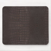 Brauner Alligator Textur Print Mousepad (Vorne)