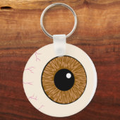 brauner Augapfel Schlüsselanhänger (Vorderseite)