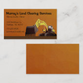 Brauner Baggerraum - Räumung Visitenkarte (Vorne/Hinten)