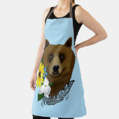 Brauner Bär Blüten Feather Schürze (InSitu)