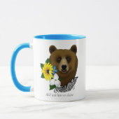 Brauner Bär Blüten Feather Tasse (Links)
