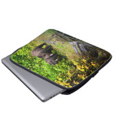 Brauner Bär & Cub | Hyder, Alaska Laptopschutzhülle (Vorne Knopf)