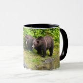 Brauner Bär & Cub | Hyder, Alaska Tasse (VorderseiteRechts)