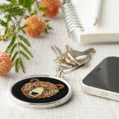 Brauner Bär für den Herbst Schlüsselanhänger (Seite)