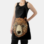 Brauner Bär für den Herbst Schürze (InSitu)