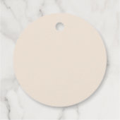 Brauner Bär im Aquarellbereich auf dem Mond Geschenkanhänger (Rückseite)