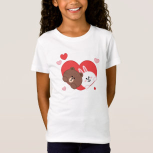 Brauner Bär Kaninchen Häschen T-Shirt