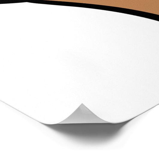 Brauner Bär mit fallendem Herbstleaf Niedliche Tie Poster (Ecke)