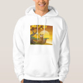 Brauner Bär Sunset Hoodie (Vorderseite)