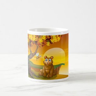 Brauner Bär Sunset Kaffeetasse