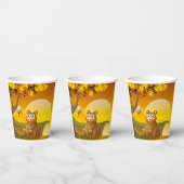 Brauner Bär Sunset Pappbecher