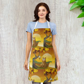 Brauner Bär Sunset Schürze