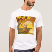 Brauner Bär Sunset T-Shirt (Vorderseite)