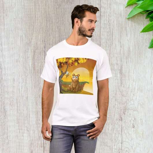 Brauner Bär Sunset T-Shirt