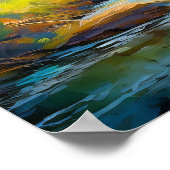 Brauner Bär und Baby 3 Poster (Ecke)