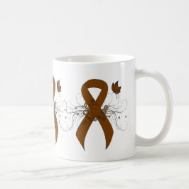Brauner Bartonstreifen mit Schmetterlingscoffee-Ta Kaffeetasse