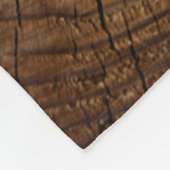 Brauner Baumstamm Fleecedecke (Ecke)