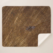 Brauner Baumstamm Sherpadecke (Vorderseite (Horizontal))