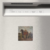 Brauner belgischer Entwurf für die Malerei von Pfe Magnet (In Situ (Geschirrspüler))